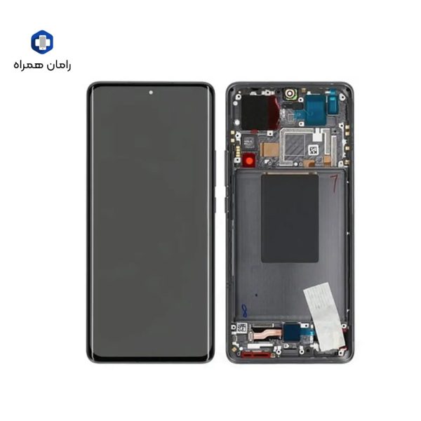 تاچ و ال سی دی اصلی شیائومی می 12 دوازده پرو شرکتی بافریم رنگ مشکی TOUCH LCD XIAOMI MI 12PRO WITH FRAME