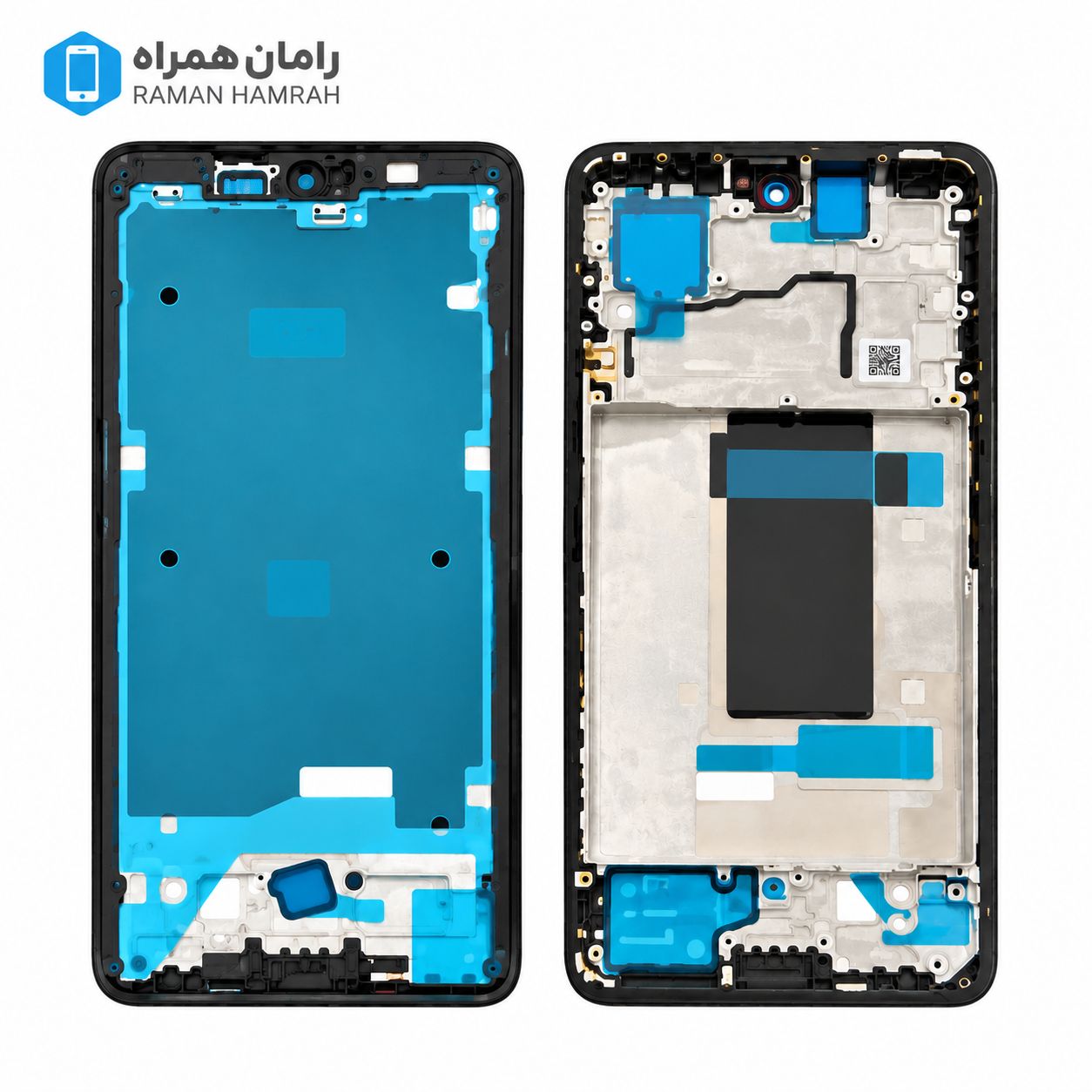 فریم و شاسی زیر ال سی دی شیائومی Redmi Note 13 Pro 5G مشکی