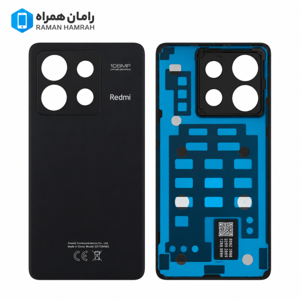 درب پشت شیائومی Redmi Note 13 Pro 4G مشکی