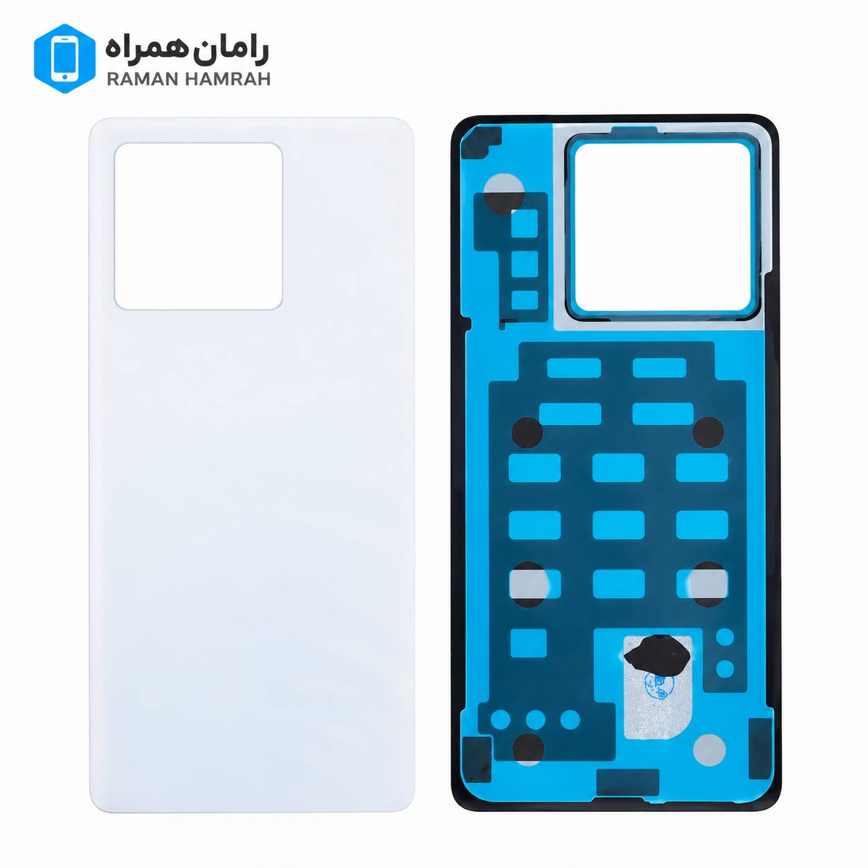 درب پشت شیائومی Redmi Note 13 Pro 5G سفید