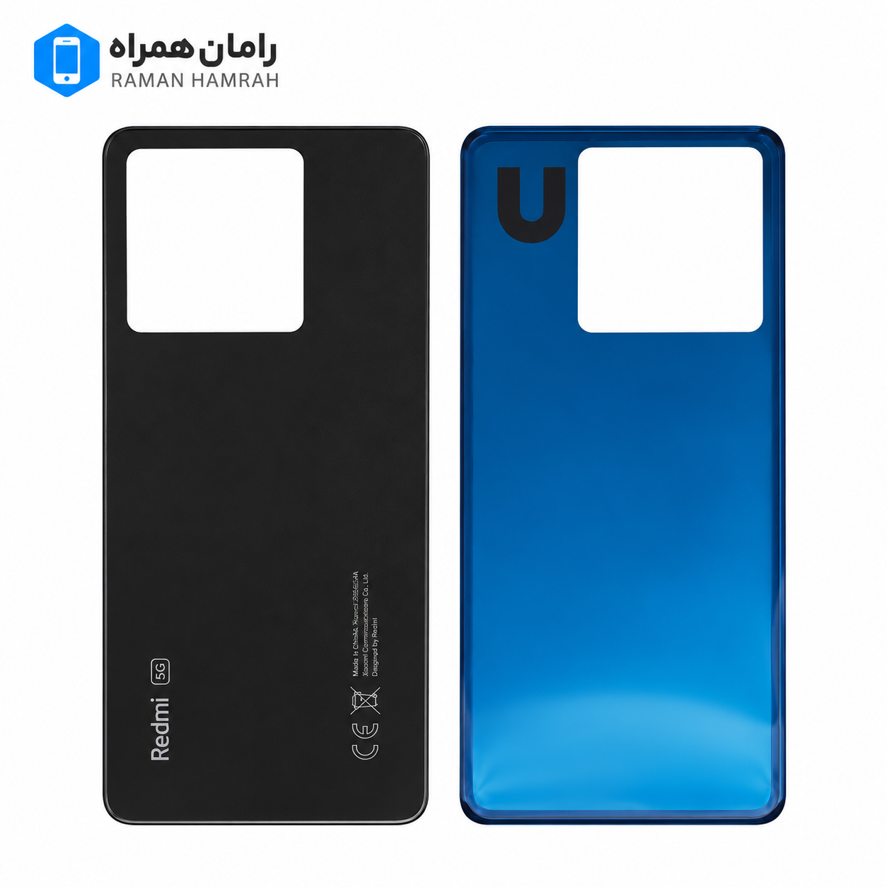 درب پشت شیائومی Redmi Note 13 Pro مشکی