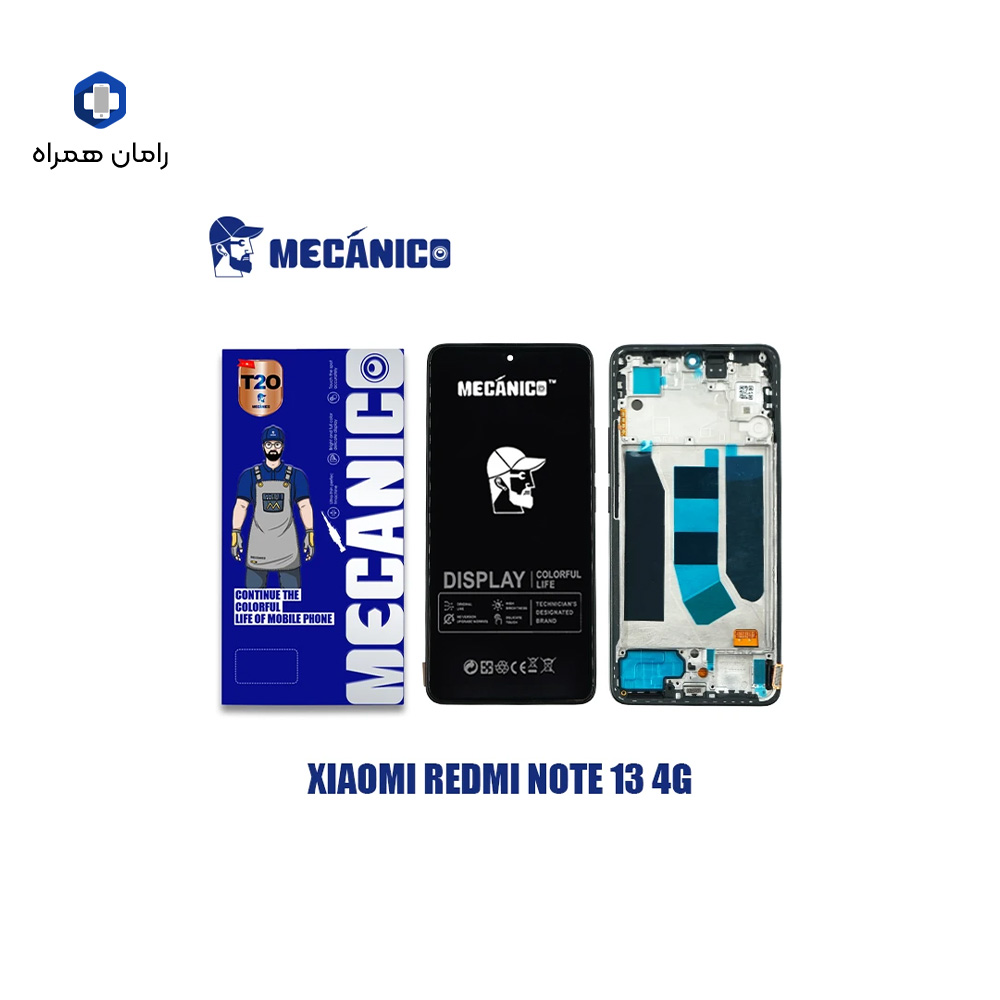 تاچ و ال سی دی بافرم شیائومی برند مکانیک XIAOMI REDMI NOTE13 4G T2O