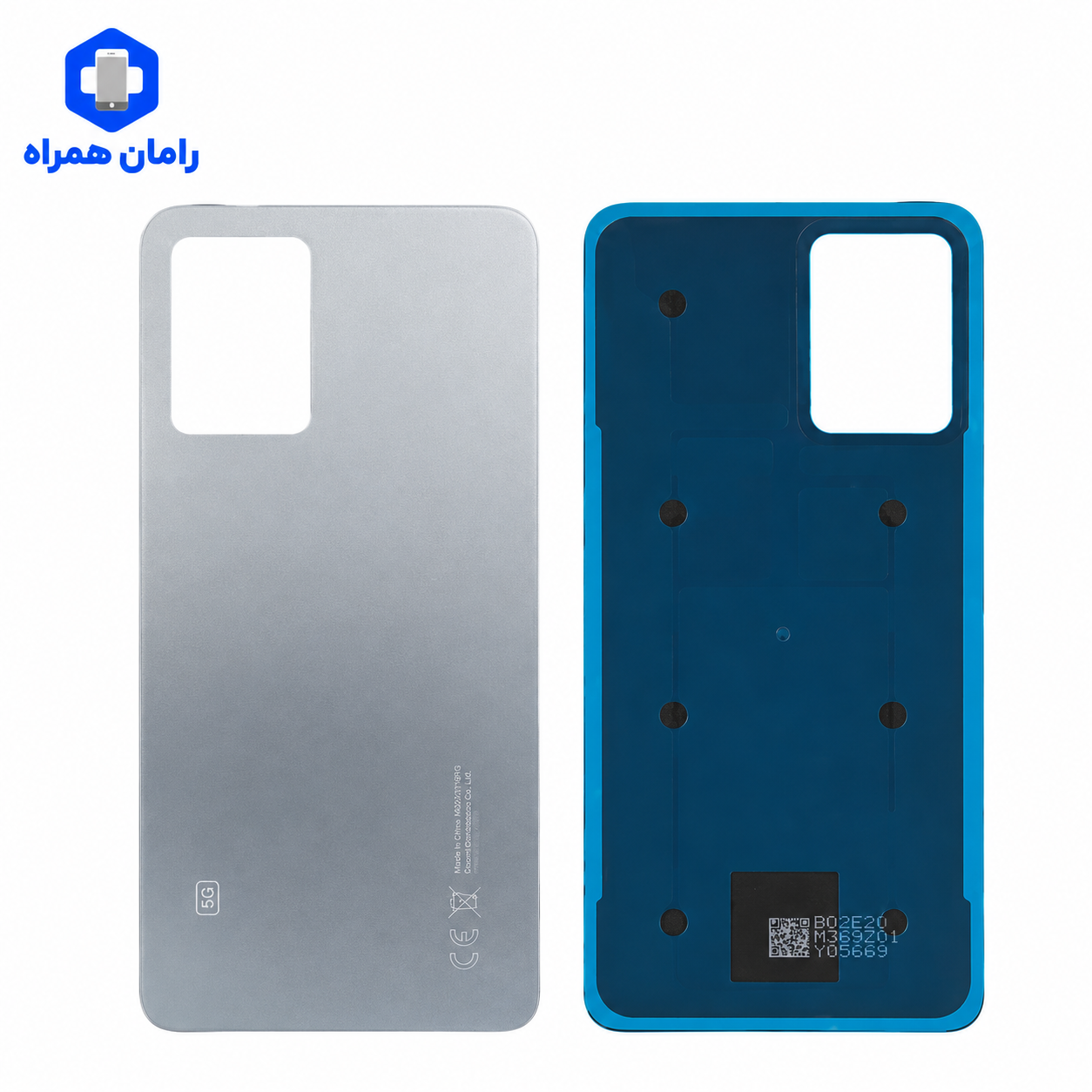 درب پشت شیائومی Xiaomi POCO F4 5G نقره‌ای