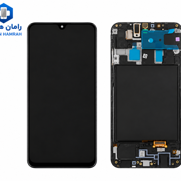 تاچ و ال سی دی سامسونگ Galaxy A20 A205 با فریم مشکی (شرکتی)