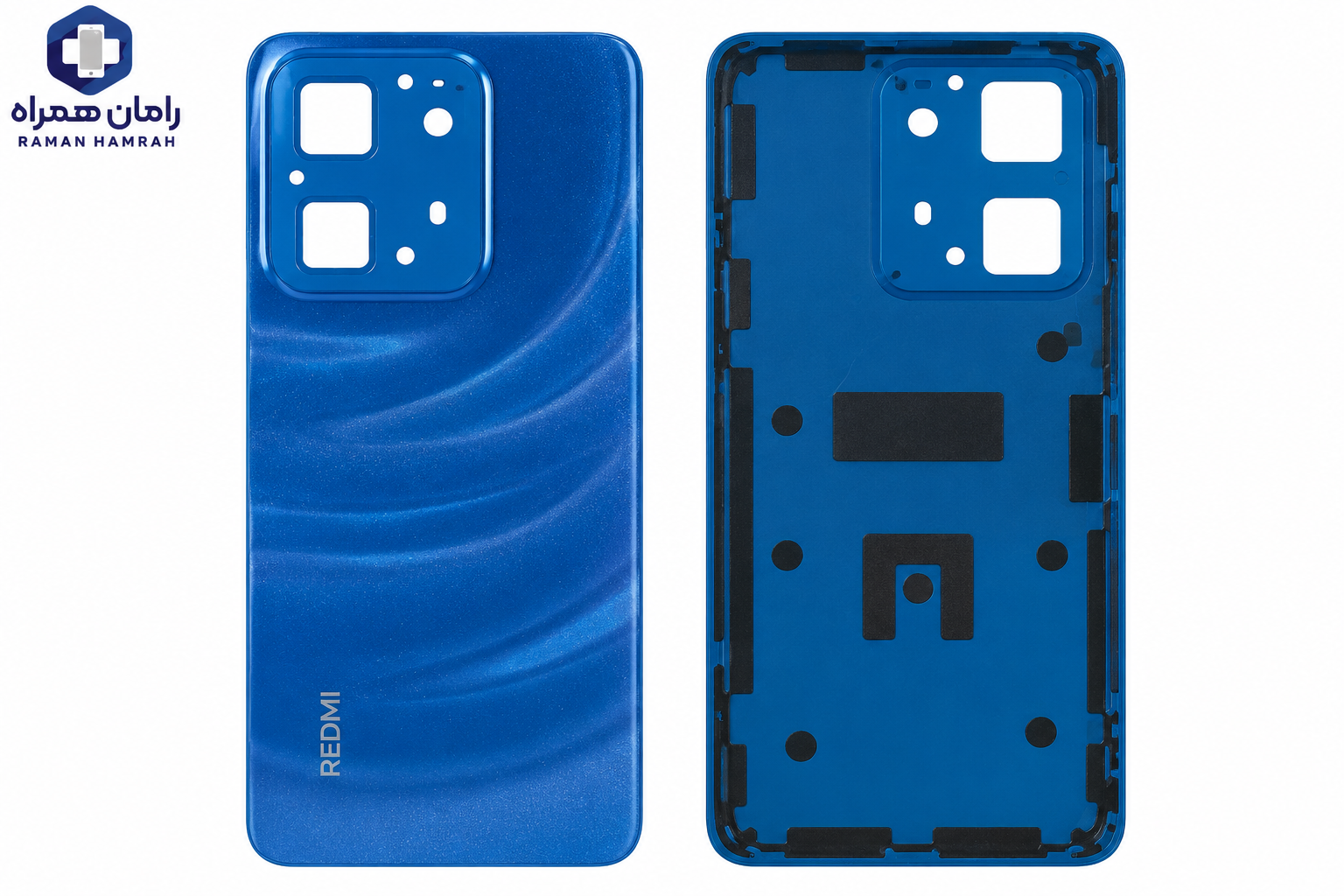 درب پشت شیائومی Redmi 15C آبی