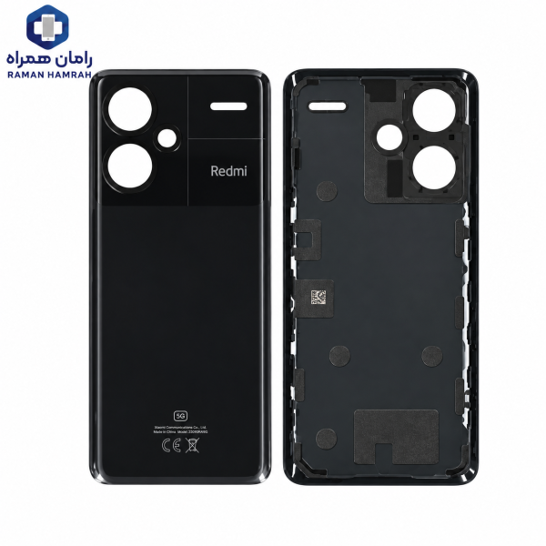 درب پشت شیائومی Redmi Note 13 Pro Plus 5G مشکی