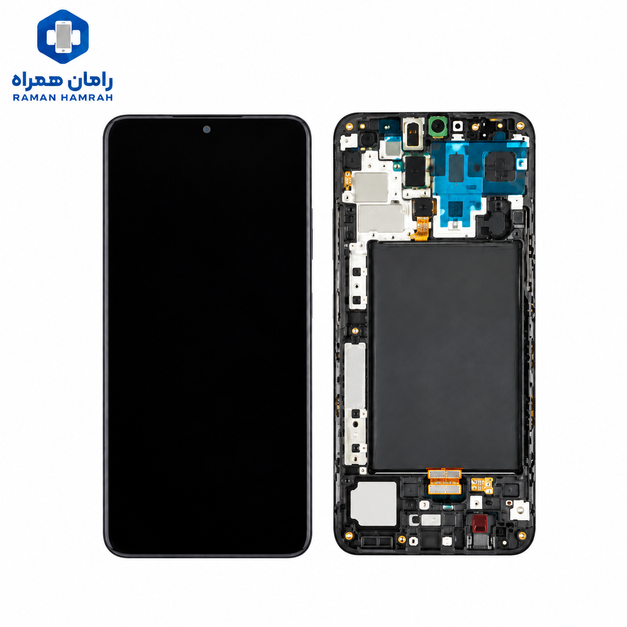 تاچ و ال سی دی سامسونگ Galaxy A50 A505 با فریم (شرکتی)