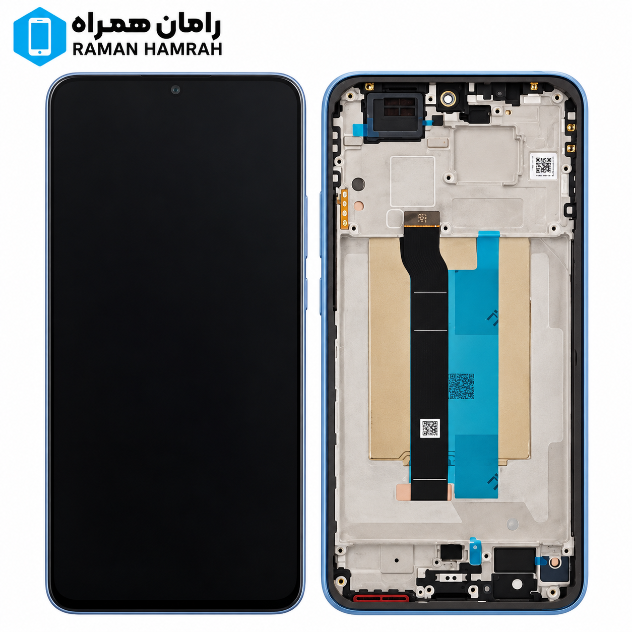 تاچ و ال سی دی شیائومی Redmi Note 15 Pro با فریم آبی (شرکتی)