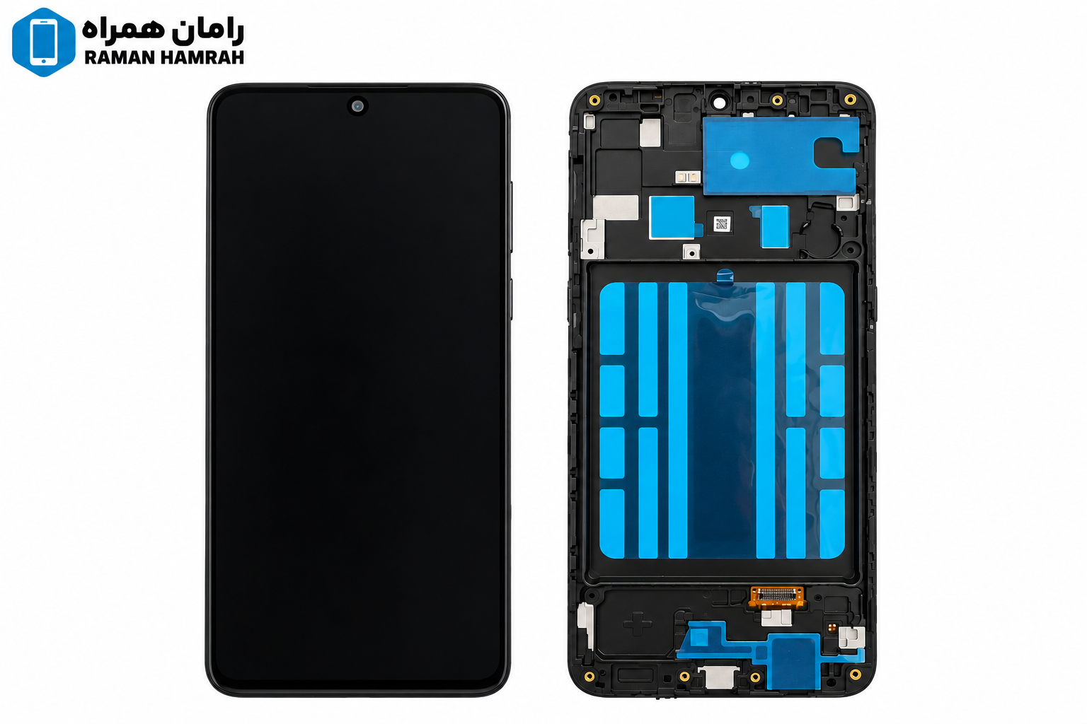تاچ و ال سی دی سامسونگ Galaxy A20 A205 با فریم برند مکانیکو Mecanico T2O