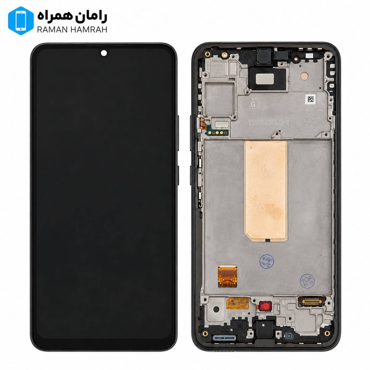 تاچ و ال سی دی سامسونگ Galaxy A54 5G A546 با فریم مشکی (شرکتی)