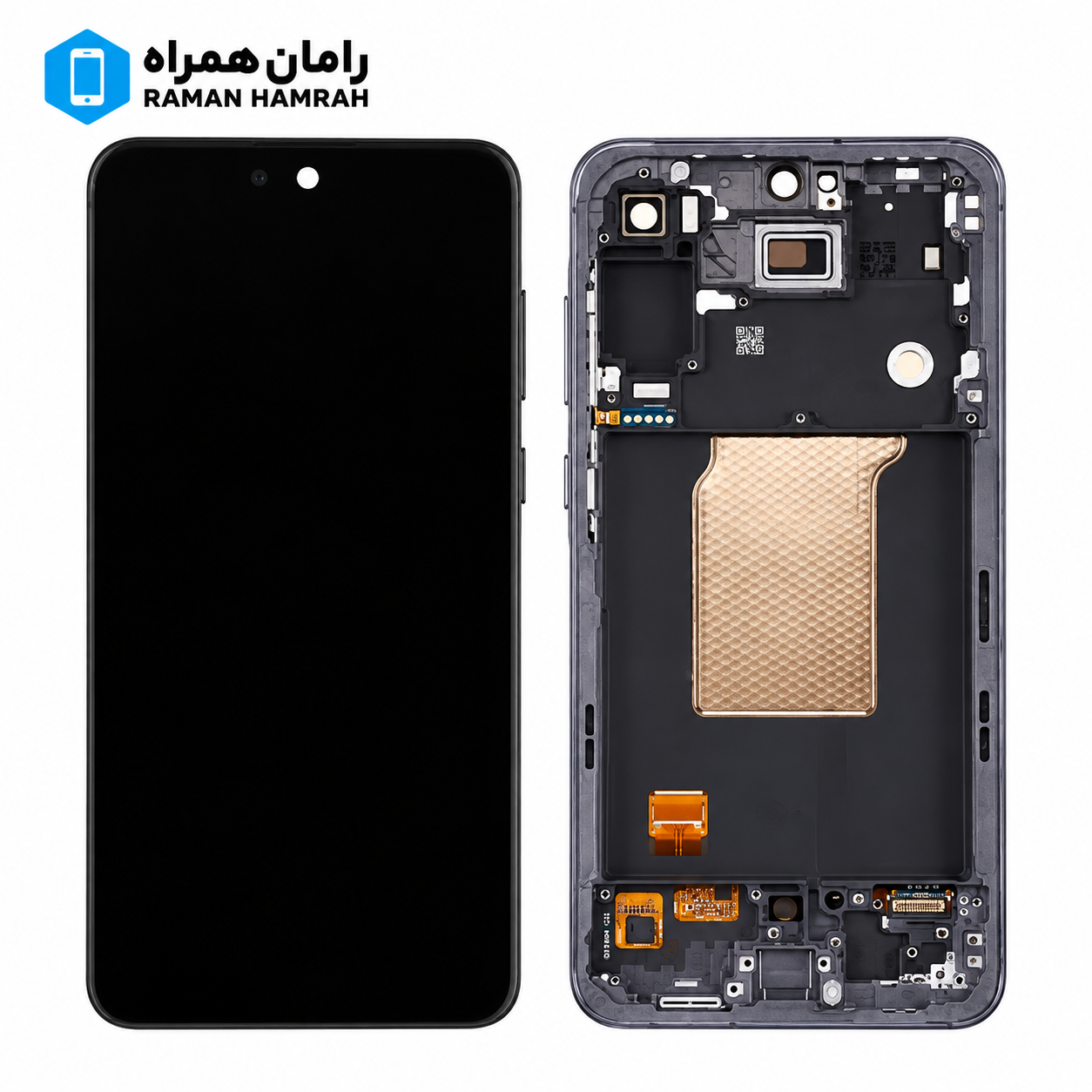 تاچ و ال سی دی سامسونگ Galaxy A55 5G A556 با فریم یاسی (شرکتی)