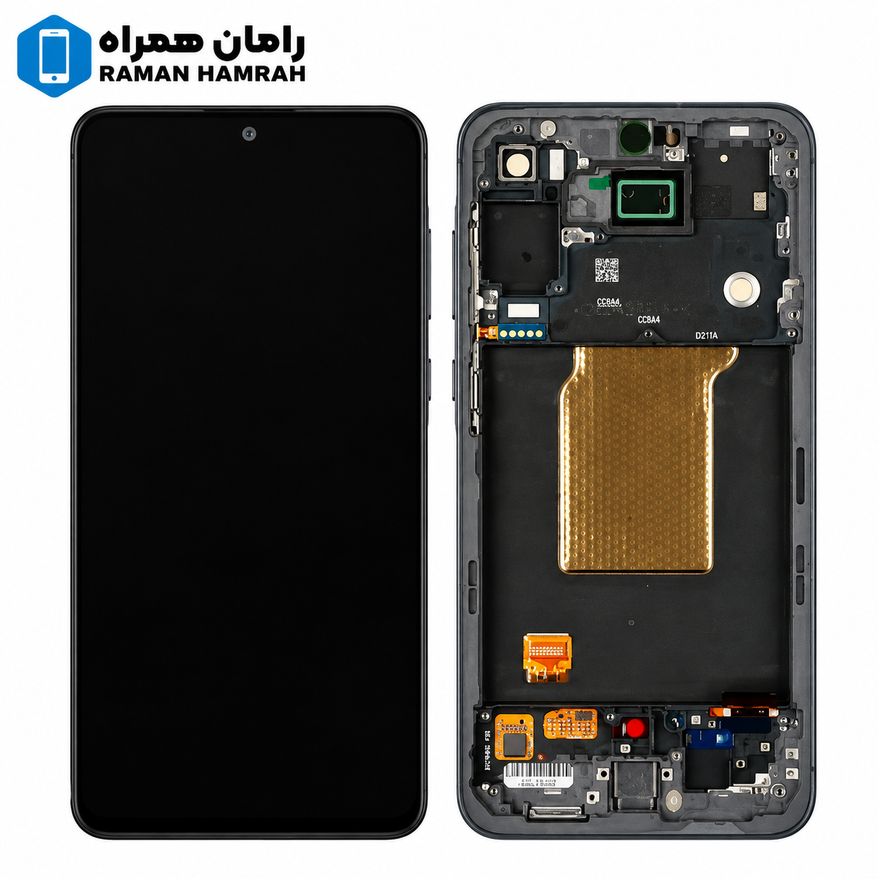 تاچ و ال سی دی سامسونگ Galaxy A56 5G A566 با فریم اسمبلی خاکستری (شرکتی)