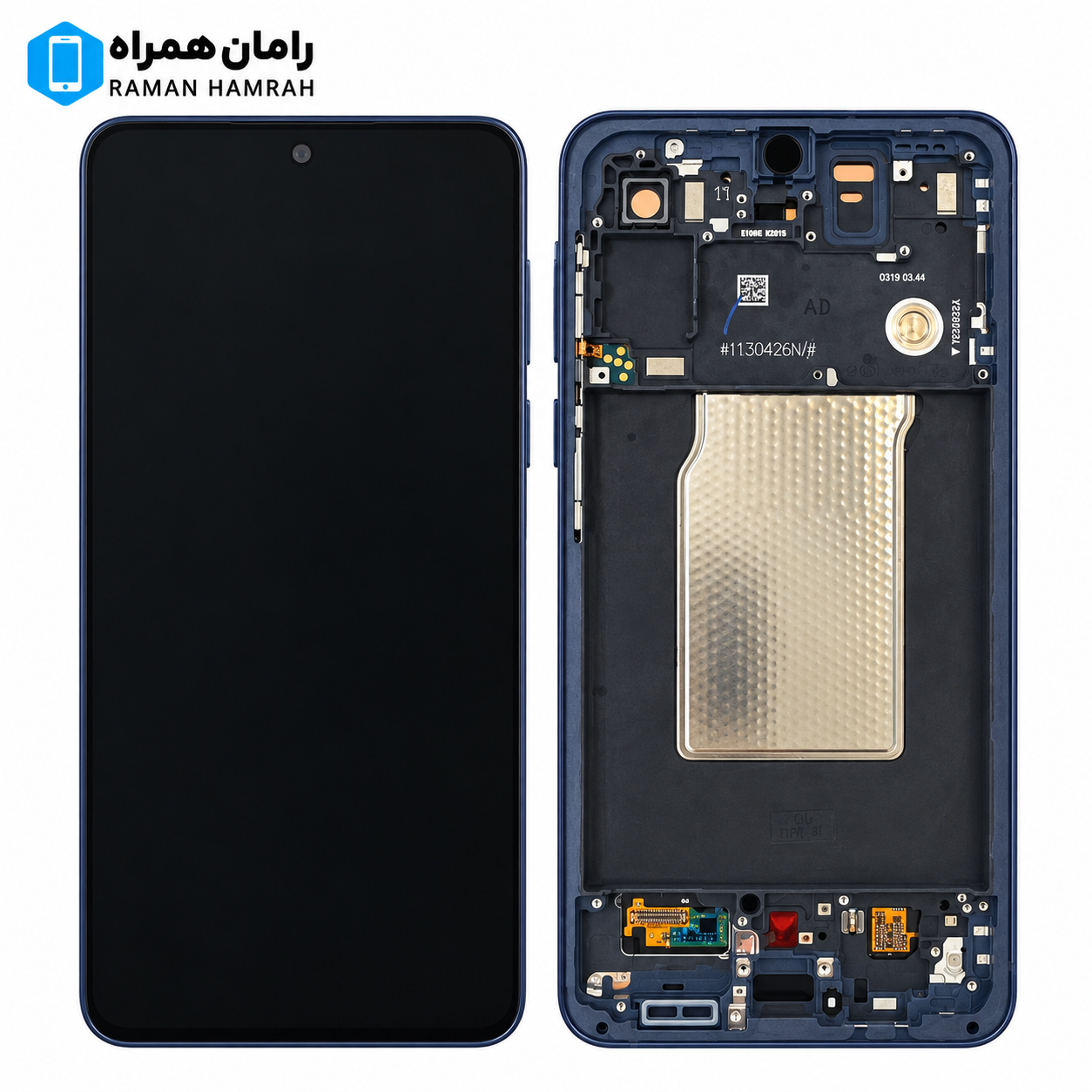 تاچ و ال سی دی سامسونگ Galaxy A57 5G A576 با فریم اسمبلی مشکی (شرکتی)