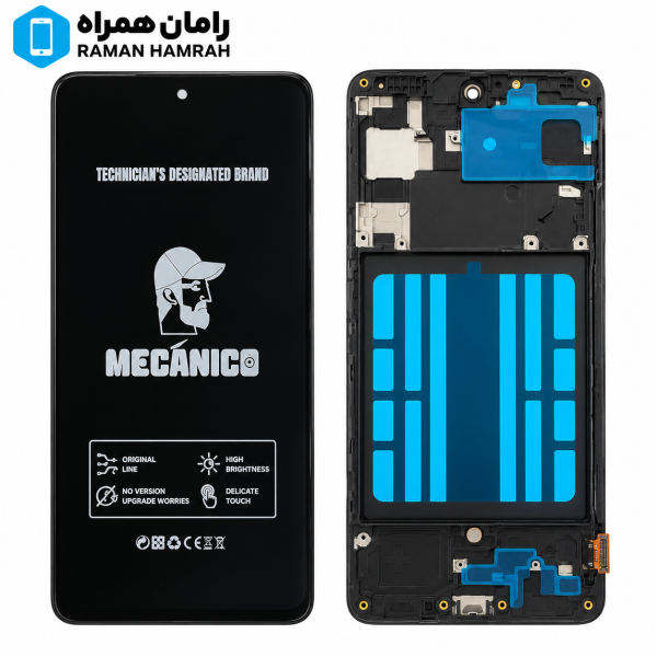 تاچ و ال سی دی سامسونگ Galaxy A71 4G A715 با فریم برند مکانیکو Mecanico T2O