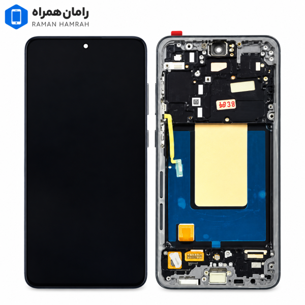 تاچ و ال سی دی سامسونگ Galaxy S24 FE S721 با فریم اسمبلی سفید (شرکتی)