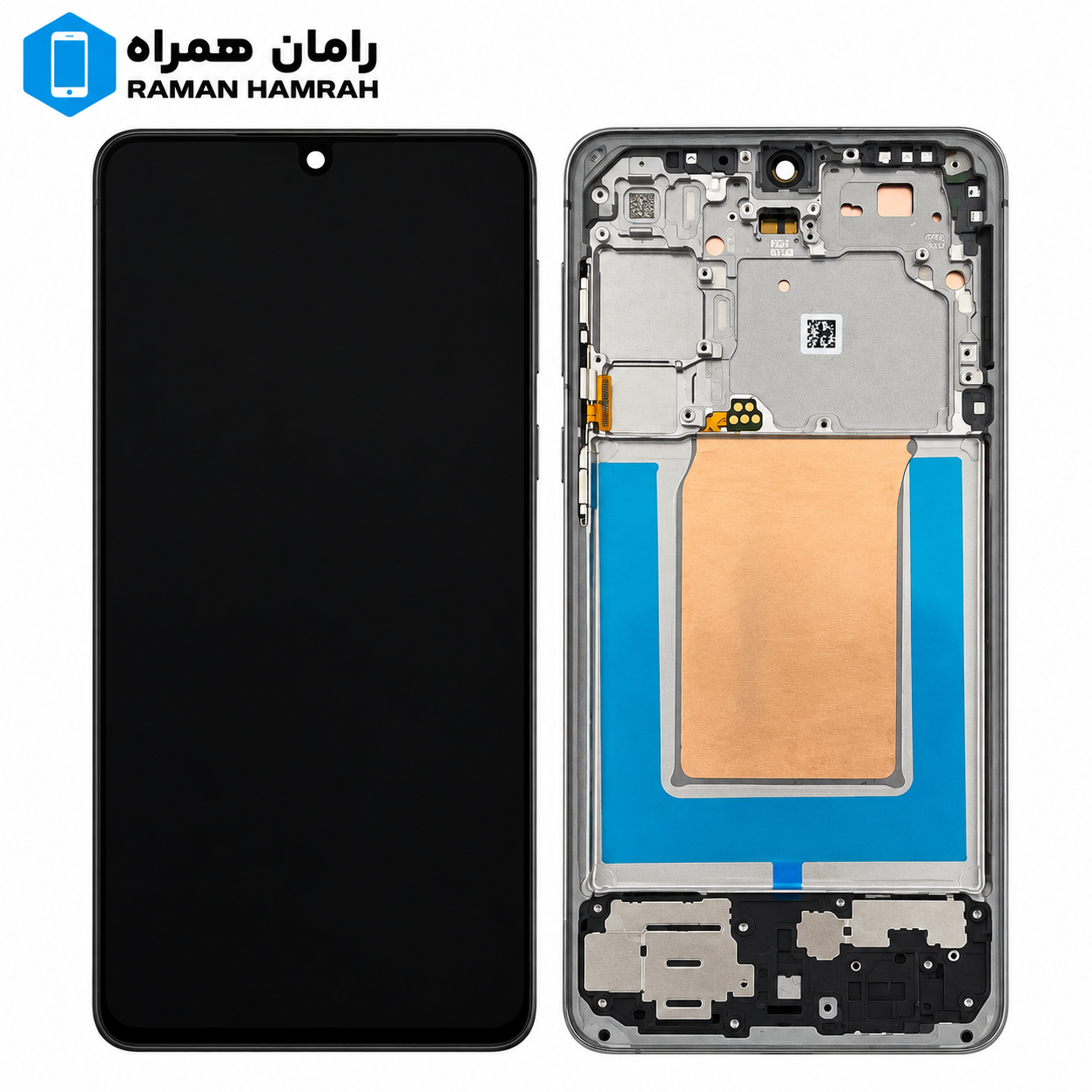 تاچ و ال سی دی سامسونگ Galaxy S25 FE S731 با فریم اسمبلی مشکی (شرکتی)