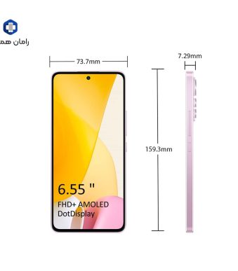 تاچ و ال سی دی شیائومی اصلی بافرم رنگ صورتی XIAOMI12LITE PINK